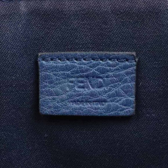 Auth FENDI Bugs Monster Crossbody Shoulder Bag Navy/Red Leather/Fur - h30835a - Picture 14 of 16